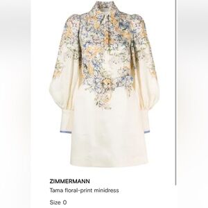 EUC Zimmermann Linen dress size 0